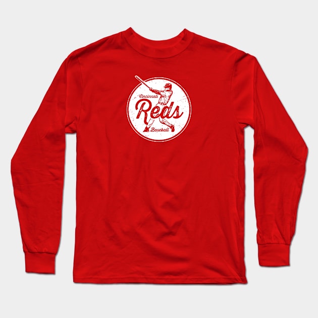 Vintage Reds Long Sleeve T-Shirt by Throwzack